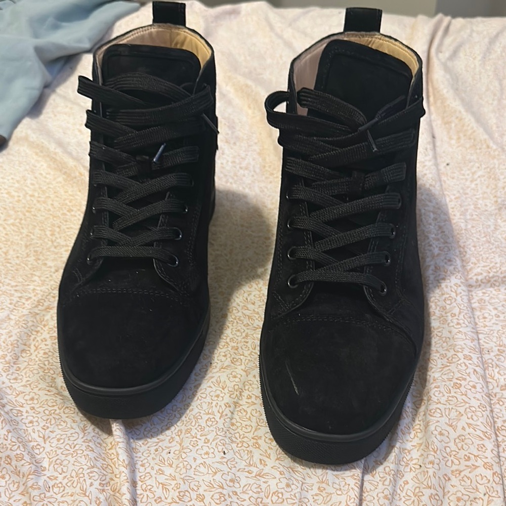 Men's Black High-Top Sneakers